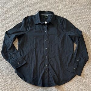 J.Crew Slim Fit Black Blouse